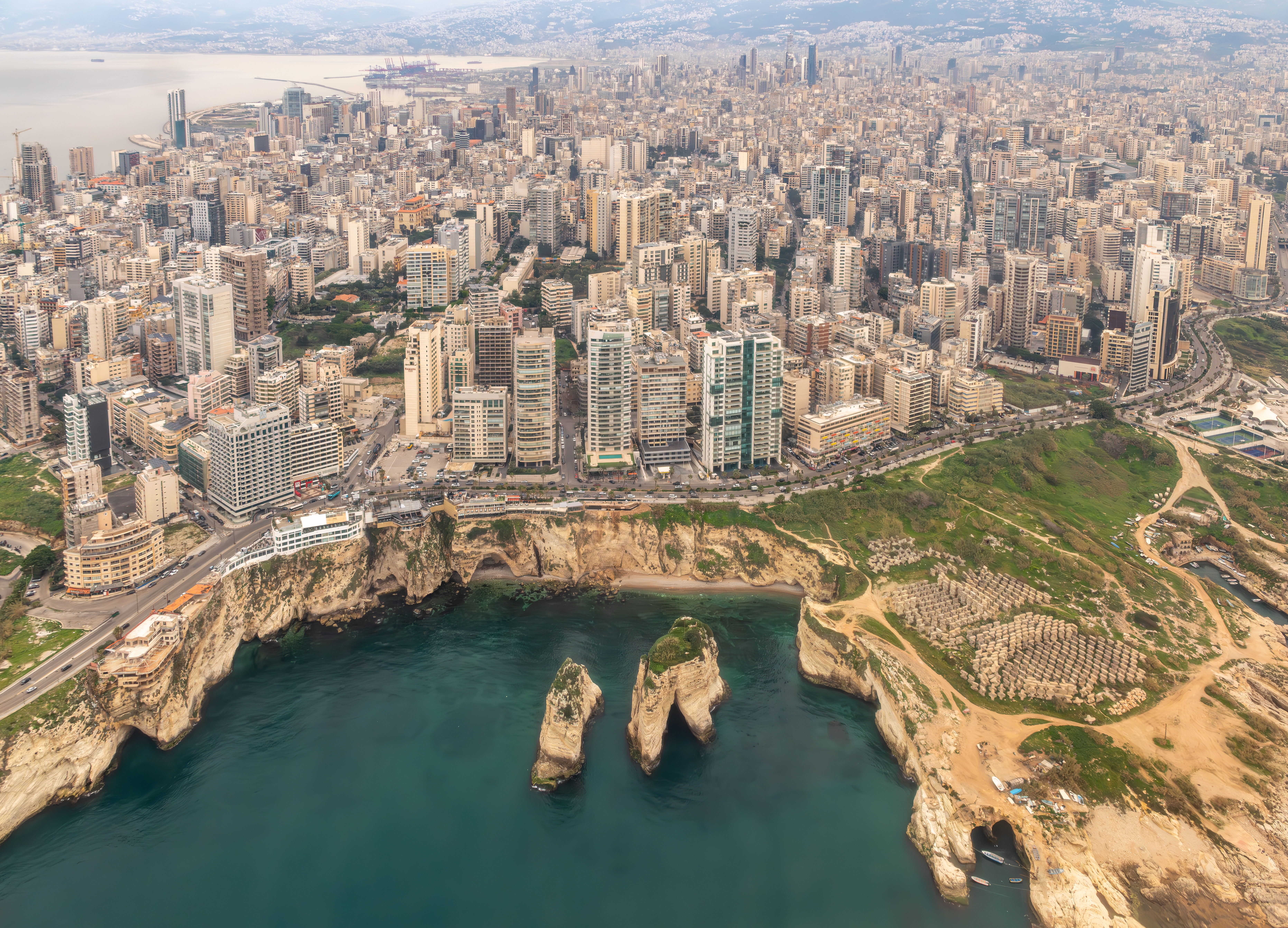 Beirut,,Lebanon,-,February,13,,2024,-,Aerial,View,Of