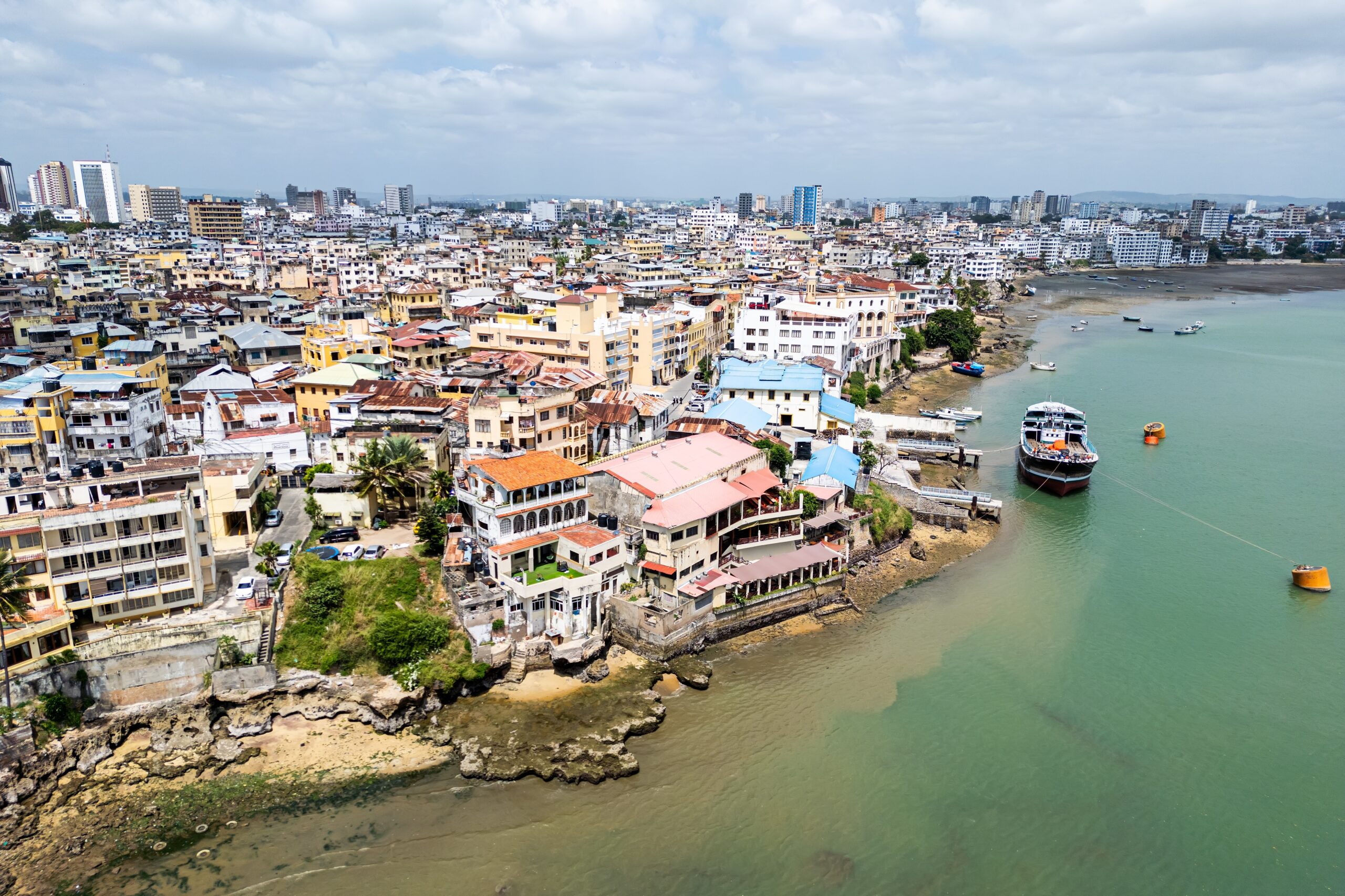Top,View,Of,Mombasa,Kenya.,City,View,From,Above,To